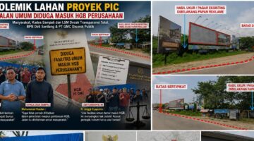 Heboh Proyek Raksasa PIC! Jalan Umum Diduga Dicaplok HGB, BPN Deli Serdang dan PT GMC Disorot Publik