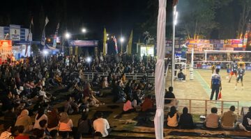 Ratusan Warga Meriahkan Pembukaan Turnamen Bola Voli Pordus Ngadirojo Kidul, Polsek Ngadirojo Lakukan Pengamanan Penuh