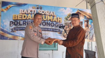 Polres Wonogiri Bedah Rumah Purnawirawan Polri, Wujud Nyata Kepedulian Sosial di Hari Bhayangkara Ke-80
