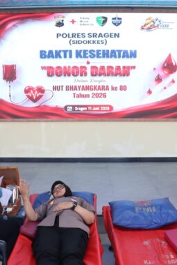 Sambut HUT Bhayangkara ke-80, Kapolres Sragen Pimpin Aksi Kemanusiaan! 149 Kantong Darah Terkumpul
