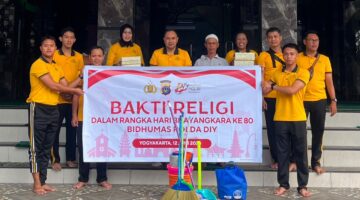 Sambut Hari Bhayangkara ke-80, Polda DIY Gelar Bakti Religi Serentak di Berbagai Rumah Ibadah