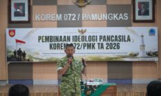 Korem 072/Pamungkas Gelar Pembinaan Ideologi Pancasila, Dukung Asta Cita Pemerintah