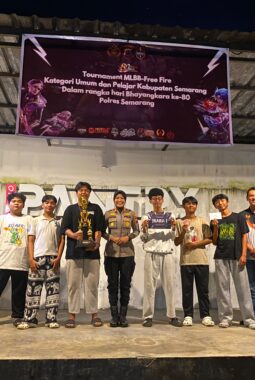 Ikuti turnamen Mobile Legend Kapolda Jateng Cup 2026, Polres Semarang turunkan 2 Tim.