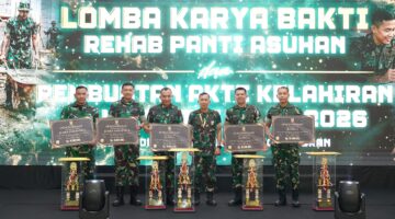 Korem 072/Pamungkas Raih Prestasi Nasional, Juara Harapan I Lomba Karya Bakti TNI AD