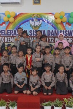 Kapolres Wonogiri Lepas 36 Siswa Tk Kemala Bhayangkari 72, Tegaskan Komitmen Polri Dalam Pembentukan Karakter Generasi Bangsa