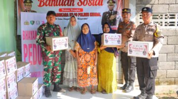 Polres Kendal Gelar Bakti Sosial Kesehatan dan Bansos di Jatirejo, 50 Warga Terima Bantuan