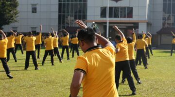 Sambut Hari Bhayangkara ke-80, Polda DIY Gelar Olahraga Bersama Jaga Kebugaran dan Kekompakan Personel