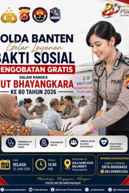 Ayo Cek Kesehatan Gratis Bersama Polda Banten dalam Rangka Hari Bhayangkara ke-80