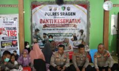 HUT Bhayangkara ke-80, Polres Sragen Berikan Layanan Kesehatan Gratis bagi Warga Kurang Mampu