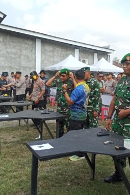 Sinergitas TNI-Polri, Kasdim 0730/Gunungkidul Hadiri Kejurda Menembak Piala Kapolres dalam Rangka HUT Bhayangkara Ke-80.