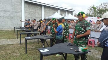 Sinergitas TNI-Polri, Kasdim 0730/Gunungkidul Hadiri Kejurda Menembak Piala Kapolres dalam Rangka HUT Bhayangkara Ke-80.