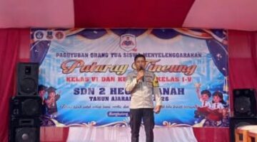 Kawal Kelancaran Paturay Tineung SDN 2 Hegramanah, Kehadiran Bhabinkamtibmas Bikin Suasana Auto Adem dan Kondusif