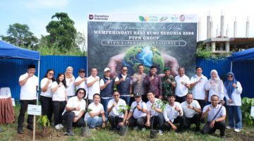 PTPN I Regional 1 dan Forkopimcam Tanjung Morawa Tanam 300 Pohon Peringati Hari Bumi dan HUT Deli Serdang ke-80