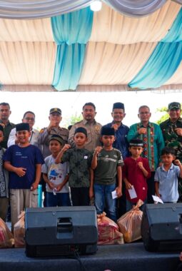 Satgas Elang Biru DPP Garpu Nasdem Bersama PMPKKBSUSU Gelar Syukuran Penutupan Galian C Bantaran Sungai Ular dan Santuni 350 Anak Yatim