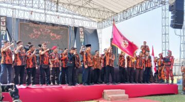Apel Akbar, Ketua MPC Pemuda Pancasila Kendal Mifa Reza Lantik Ketua PAC