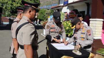 Kapolres Wonogiri Pimpin Sertijab Kasat Intelkam, Iptu Sutarto Bergeser Jabat Kapolsek Bulukerto