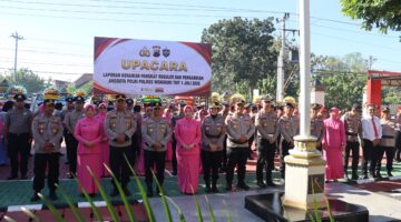 Polres Wonogiri Gelar Upacara Kenaikan Pangkat Reguler dan Pengabdian Periode 1 Juli 2026