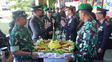 Sinergitas TNI-Polri, Dandim 0730/Gunungkidul Hadiri Upacara Hari Bhayangkara Ke-80 di Mapolres.
