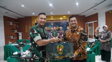 Akselerasi Pembangunan Daerah, Danrem 072/Pamungkas Ikuti Rakernis TMMD Reguler Ke-129 Secara Virtual