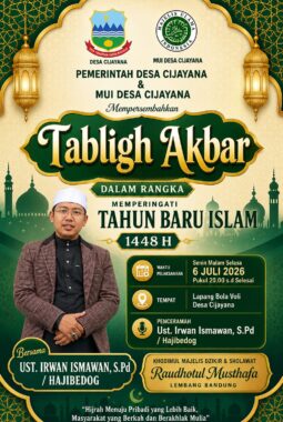 Sambut Tahun Baru Islam 1448 H, Pemdes dan MUI Cijayana Gelar Tabligh Akbar