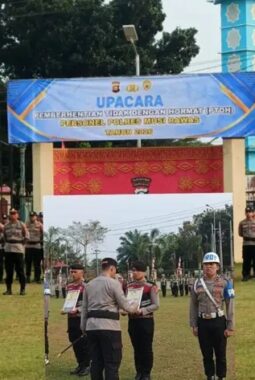Polres Musi Rawas melaksanakan upacara Pemberhentian Tidak Dengan Hormat (PTDH) terhadap dua anggotanya 