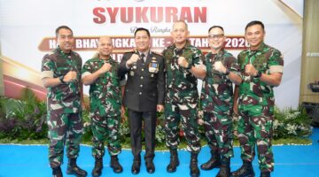 Perkokoh Sinergitas TNI-Polri, Pangdam IV/Diponegoro Hadiri Syukuran Hari Bhayangkara ke-80 di Mapolda Jateng