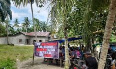 Warga Asahan pasang spanduk tolak aktivitas PMI