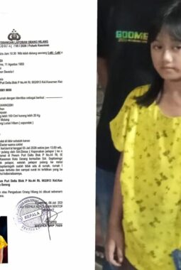 Anak Perempuan 11 Tahun Dilaporkan Hilang, Keluarga Mohon Bantuan Masyarakat