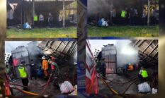 Gudang Produksi Arang Batok Kelapa di Kalijambe Ludes Terbakar, Tim Inafis Polres Sragen Selidiki Penyebab Kebakaran
