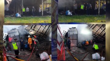 Gudang Produksi Arang Batok Kelapa di Kalijambe Ludes Terbakar, Tim Inafis Polres Sragen Selidiki Penyebab Kebakaran