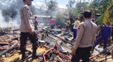 Polres Wonogiri Bergerak Cepat Tangani Kebakaran Rumah di Eromoko, Polisi Lakukan Penyelidikan Penyebab Kebakaran