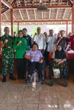 Dandim Kulon Progo Hadiri Pembukaan Pelatihan Pembuatan Sabun Jaga  Bagi Penyandang Disabilitas
