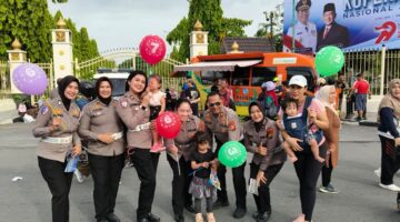 Polantas Sapa Warga di Car Free Day, Ditlantas Polda Riau Gaungkan Budaya Tertib Berlalu Lintas