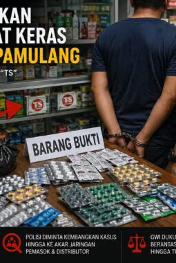 Misteri Stiker ‘TS’ di Toko Obat ilegal: GWI Desak Polres Tangsel Bos Pemasok dan Pemback – Up