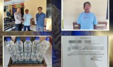 Polisi Tindak Penjual Ciu di Masaran, Lima Botol Miras Disita dalam Operasi Cipta Kondisi