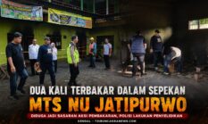 Dua Kali Terbakar dalam Sepekan, MTs NU Jatipurwo Diduga Jadi Sasaran Aksi Pembakaran, Polisi Lakukan Penyelidikan