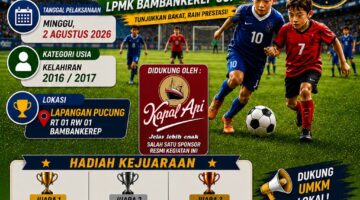 Festival Mini Soccer 2026 LPMK Bambankerep Cup Siap Digelar, Wadah Pembinaan Generasi Muda dan Pemberdayaan UMKM