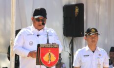 Dengan Lantang Pasiter Kodim 0728/Wonogiri Bacakan Laporan Pelaksanaan TMMD Sengkuyung Tahap III 2026