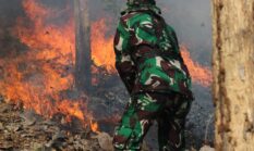 Masuki musim Kemarau, Kodim Wonogiri Gelar Latihan Penanggulangan Bencana Alam Kebakaran Hutan Lahan