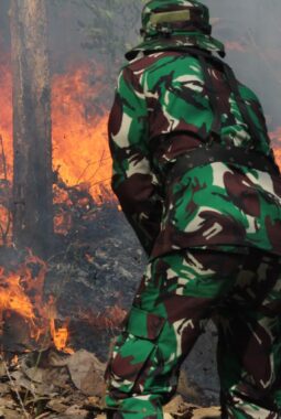 Masuki musim Kemarau, Kodim Wonogiri Gelar Latihan Penanggulangan Bencana Alam Kebakaran Hutan Lahan