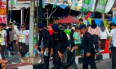 Brimob Polda Riau Kawal Riau Bhayangkara Run 2026, Wujudkan Semangat Green Policing Lewat Aksi Bersih Lingkungan