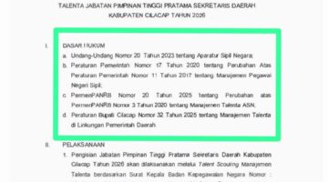 Seleksi Sekretaris Daerah Cilacap Disorot, Diduga Abaikan Prosedur dan Timbulkan Diskriminasi