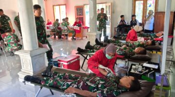 Setetes Darah untuk Sesama, TMMD Sengkuyung Boyolali Berhasil Himpun 30 Kantong Darah