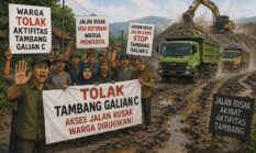Warga Ancam Tutup Jalan Akibat Dampak Aktivitas Tambang di Ndelik, Tuntang