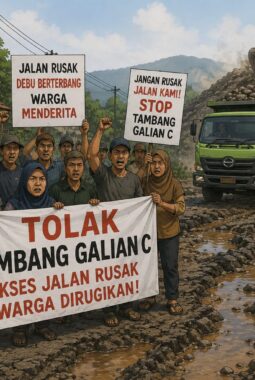 Warga Ancam Tutup Jalan Akibat Dampak Aktivitas Tambang di Ndelik, Tuntang