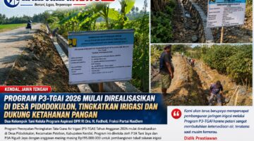 Program P3-TGAI 2026 Mulai Direalisasikan di Desa Pidodokulon, Perkuat Irigasi dan Dukung Ketahanan Pangan