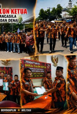 Diiringi Dukungan Solid Pengurus Ranting, Guntur Sahputra Resmi Daftar dan Jadi Calon Tunggal Ketua PAC Pemuda Pancasila Medan Denai