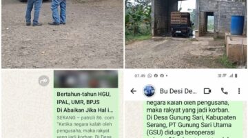 CARUT MARUT PT GUNUNG SARI UTAMA: SEJUMLAH INSTANSI DAN DPRD KABUPATEN SERANG DINILAI BELUM MEMBERIKAN TANGGAPAN ATAS KONFIRMASI MEDIA, Warga: Keluhan Sudah Berulang Kali Disampaikan, Berharap Ada Tindakan Nyata