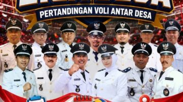 Semarakkan HUT RI ke-81, Kecamatan Bungbulang Gelar Turnamen Voli “Liga Desa”