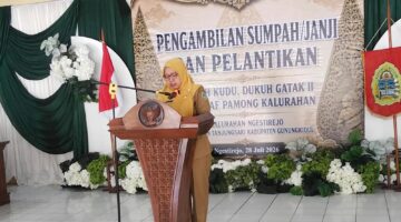 Tiga Pamong Kalurahan Ngestirejo Resmi Dilantik, Panewu Tanjungsari Tekankan Integritas dan Pelayanan Publik